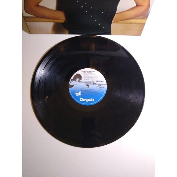 Pat Benatar Crimes Of Passion Vinyl 12" LP Record Album 1983 Pop Rock Paste Over - Picture 2 of 4